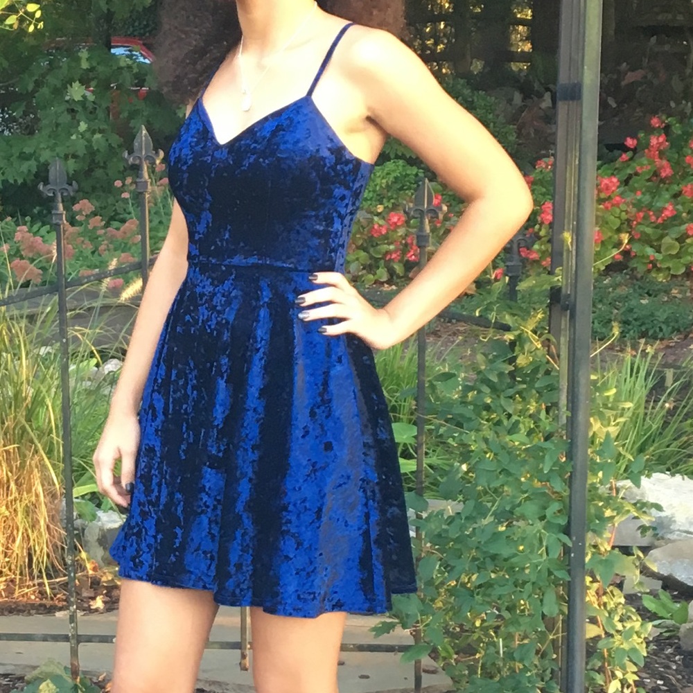 Blue Velvet dress